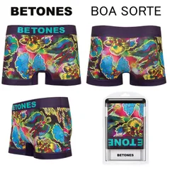 BETONES ビトーンズ  ボア ソルチ 幸運を祈る パープル BST001 下着 アンダーウェア フリーサイズ はきやすい 柔らかい 伸び伸び 伸びる リラックス フリーサイズ 楽 楽ちん おしゃれ かわいい 可愛い メンズ 男性のサムネイル