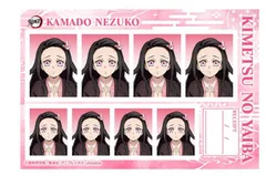 B.竈門禰豆子 鬼滅の刃 証明写真館 A 鬼滅 グッズ ブロマイド