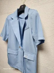 夏カジュアルスーツセットアップ(未使用)送料無料