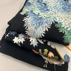 黒留袖 着物 正絹 3着 黒留袖まとめ売り リメイク材料 m-1012