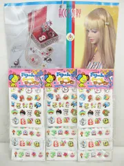 大倉トーイ レトロ シール 希少 台紙付 指輪マークの ドリーム チャーム ワッペン 2種類 12シートセット ぷくぷくシール 未使用 長期保管品 R003-0304-2