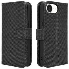 iPhone 17e / 16e ケース 手帳 チェック柄 手帳 ケース 【Color】ブラック