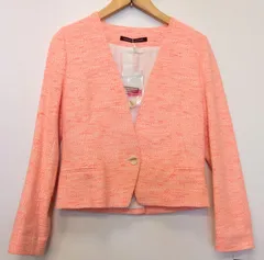 M2 　Comptoir des cotonniers　コントワー・デ・コトニエ ジャケット　未使用品　Sサイズ　蛍光オレンジミックスカラー　ショート丈　春色のサムネイル