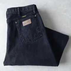 ■古着 Wrangler ラングラー ブラックジーンズ デニムパンツ 黒 実寸W38L30【L5676】