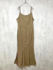 新品 LAUIR ラウアー バックリボン マーメイド キャミソール ワンピース sizeM/茶 ■■レディース