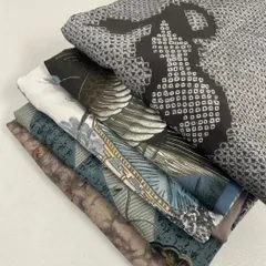 メンズ 長襦袢 5着 まとめ売り リメイク材料 m-1015