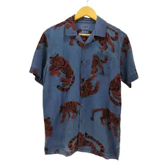 ユーズドフルギ USED古着 {{Hurley X}} CLASSIC FIT 虎柄 後染め 半袖シャツ メンズ import：S 