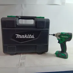 MAKITA マキタ インパクトドライバ MTD001D グリーン 程度B 充電器・充電池2個・ケース付 コードレス式 14.4v 1.5Ah 0146517 キズ・ヨゴレ有