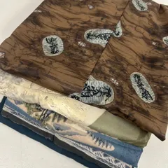 メンズ 長襦袢 5着 まとめ売り リメイク材料 m-1019