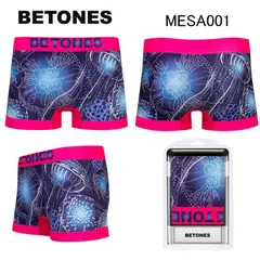 BETONES ビトーンズ クラゲ メデューサ MESA001 PINK ピンク パンツ 下着 アンダーウェア フリーサイズ はきやすい 柔らかい 伸び伸び 伸びる リラックス フリーサイズ 楽 楽ちん おしゃれ かわいい 可愛い メンズ 男性 MESA001のサムネイル