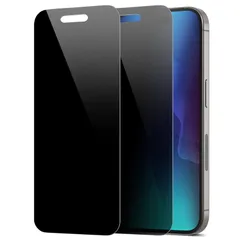 【新品】 【27°覗き見防止/割れない】DIACUBE iPhone 17 用 超薄型 9H Glass-like ハイブリッドフィルム【2枚】ウルトラスリムガラスコーティングされたPETフィルム [ガラスのようなタッチ感][指紋防止][取り付け簡単] 1