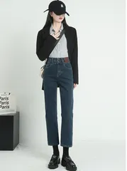 【007040L】ハイウエストスキニーデニム