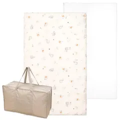 un doudou お昼寝布団 3点 セット ディズニー プー＆フレンズ 防水バッグ 付 固わたマットタイプ 保育園 全部洗える お昼寝布団セット NZ3225-FUTON-3 C-140☆彡