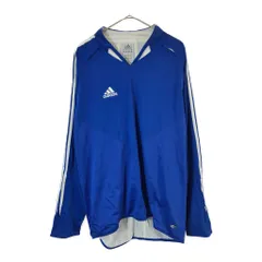 adidas アディダス 長袖Ｔシャツ スポーツ ブルー(メンズ L)中古 古着 X4122