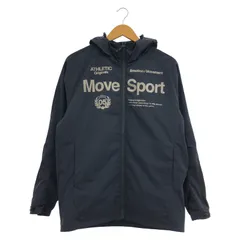 【中古】DESCENTE MOVESPORT ウィンドブレイカー サイズM ST4FWB34 紺 デサント[91]のサムネイル