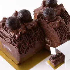 ★送料無料★ チョコレートケーキ 濃厚 クーベルチュール チョコケーキ ロールケーキ チョコレート 生クリーム ガナッシュ 大きい 誕生日 記念日 冷凍便 【sm00010773】のサムネイル