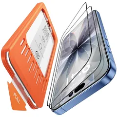 【新品】 【0気泡を5秒で完成】 Gtsoho ガラスフィルム iPhone 17 用 保護フィルム 2枚セット ガイド枠付き 貼り付け超簡単 自動除塵 指紋防止 り 米軍MIL規格 黒縁 落下保護 滑らかな手触 アイフォン プロ対応（6.3インチ） 0