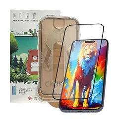 【新品】 CHIIKUN iPhone 17 Pro用 プレミアム強化ガラスフィルム, 2枚セット, 9H硬度, 自動吸着, 指紋防止, 超薄型, 防静電, 取付キット付属 0