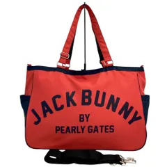 JACK BUNNY ジャックバニー  2WAY トートバッグ  レッド系  [240101630788] ゴルフウェア ストスト