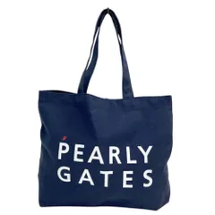PEARLY GATES パーリーゲイツ ノベルティ 30周年 トートバッグ ニコちゃん  ネイビー系  [240101630817] ゴルフウェア ストスト