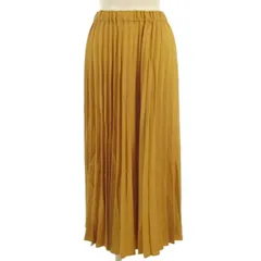 23区 オンワード樫山 プリーツ スカート ロング イージー イエロー 36 ■GY43