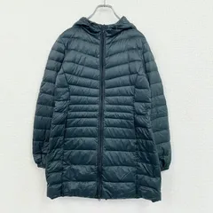 古着 used　UNIQLO　ユニクロ　ウルトラライトダウンロングコート　フーデットコート　ダウン90%　紺　ネイビー　Mサイズ【値引き交渉OK！】