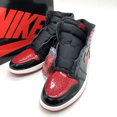 Nike ナイキ スニーカー Air Jordan 1 High OG 555088-063 エアジョーダン1 ハイ OG パテントブレッド 箱付 タグ付 27.5cm 靴 B15978◆