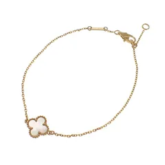 ヴァンクリーフ＆アーペル Van Cleef & Arpels スウィートアルハンブラ 保証書付  VCARF68800 ブレスレット K18イエローゴールド マザーオブパール レディース【中古】【Aランク】