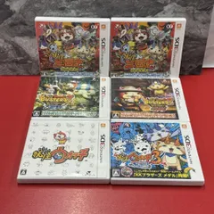 ●任天堂　妖怪ウォッチ　Nintend3DS　ソフト　6点セット　ニンテンドー3DSソフト　妖怪ウォッチ3 SUSHI　妖怪ウォッチバスターズ2　マグナム　ソード　三国志