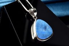 [1 점 물건] 실버 925 ☆ 유색 효과 AAA 프레셔스 오팔 13x11mm 드롭 펜던트 톱 파워 스톤 천연석 _PD72