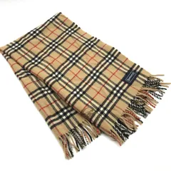 美品 BURBERRY バーバリー マフラー ひざ掛け ノバチェック 100％ WOOL ウール 毛 服飾小物 ユニセックス ブラウン c213