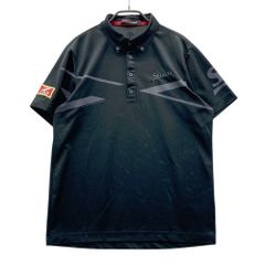 SRIXON ゴルフシャツ 半袖 ブラック ブルー L - メルカリ