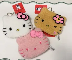 ハローキティ ハートホルダー シープスキン ポーチ キーホルダー (新品