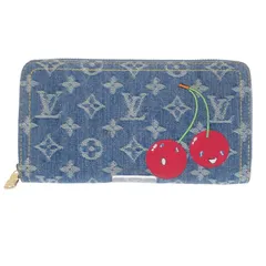 ルイヴィトン LOUIS VUITTON LV × TM ジッピー ウォレット M23161 長財布 モノグラムデニム ブルー ゴールド金具 レディース メンズ 【中古】【Aランク】