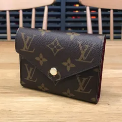 超美品 ルイヴィトン 現行 モノグラム ポルトフォイユヴィクトリーヌ フューシャ 3つ折り財布 M41938 15056