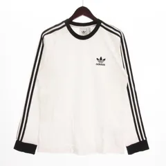 アディダスオリジナルス adidas originals 3ST LS TEE Tシャツ カットソー 長袖 クルーネック スリーストライプス コットン IA4879 白 ホワイト M
