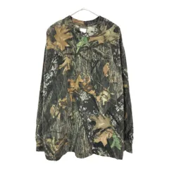JERZEES ジャージーズ Outdoors リアルツリーカモ 長袖Ｔシャツ アウトドア 迷彩(メンズ XL)中古 古着 X4131のサムネイル