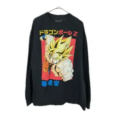 DRAGON BALL Z ドラゴンボールZ 孫悟空 長袖Ｔシャツ アニメ コミックス キャラクター ブラック(メンズ XL)中古 古着 X4132