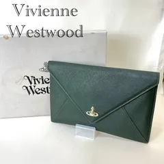 Vivienne Westwood ヴィヴィアンウエストウッド VICTORIA POUCH ダークグリーン クラッチバッグ 箱付き 鞄 _266067