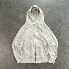 日本製 ORCIVAL オーシバル ジップフーディー スウェット パーカー ジップアップ ジャケット ダブルジップ ロゴ刺繍 グレー ユニセックス 3 #RC-6552 PL