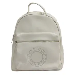 コールハーン COLE HAAN ロゴ パンチング リュックサック バックパック レザー ホワイト