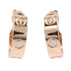 カルティエ CARTIER ピアス ラブフープ ダイヤ ピアス K18PG（ピンクゴールド） ダイヤモンド ラブフープ ダイヤ ピアス レディース Used Aのサムネイル