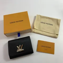 04w6217▽※【中古】LOUIS VUITTON ルイ・ヴィトン エピ ポルトフォイユ・ツイスト コンパクト 三つ折り財布 エピレザー ブラック シルバー金具 M63322 イニシャル入り【八王子店】