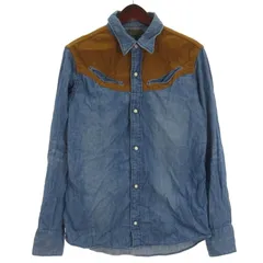 ロンハーマン ヴィンテージ  R.H.vintage ウエスタン シャツ 長袖 インディゴ S ■FF