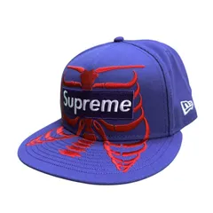 【美品】サイズ【7 1/2(59.6cm)】シュプリーム×ニューエラ Supreme×New Era 25SS／ Bones Box Logo New Era ／ボーンズボックスロゴニューエラキャップ　8065000231009