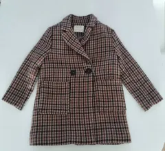 ザラキッズ チェックコート 128(8)