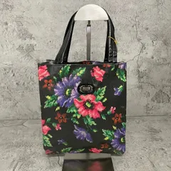 新品未使用　FEILER フェイラー　ハンドバッグ　ミニバッグ　花柄　フラワー　ナイロン　ロゴ　黒　ブラック