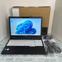 富士通 LIFEBOOK A5513/RX Intel Core 5 120U/16GB/SSD512GB/DVD 顔認証 15.6型 Wi-Fi 6E Windows11Pro 2024年モデル 中古美品 N8J1342