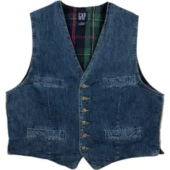 古着 90年代 ギャップ GAP オールドギャップ デニムベスト メンズL相当 ヴィンテージ/eaa617759