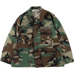 古着 米軍 TRU SPEC 迷彩柄 ウッドランドカモ B.D.U ミリタリージャケット LARGE-SHORT メンズL相当/eaa617859